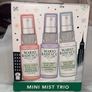 Mario Badescu Mini (facial) Mist Trio. 1 fl oz for each bottle. NIB